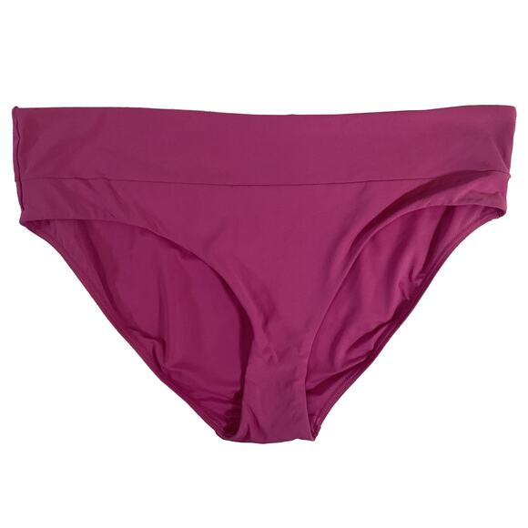 CALIA Mid Rise Wide Band Swim Bottoms Hot Pink WSA20406 Women's XL NWOT/Unworn - Picture 2 of 8